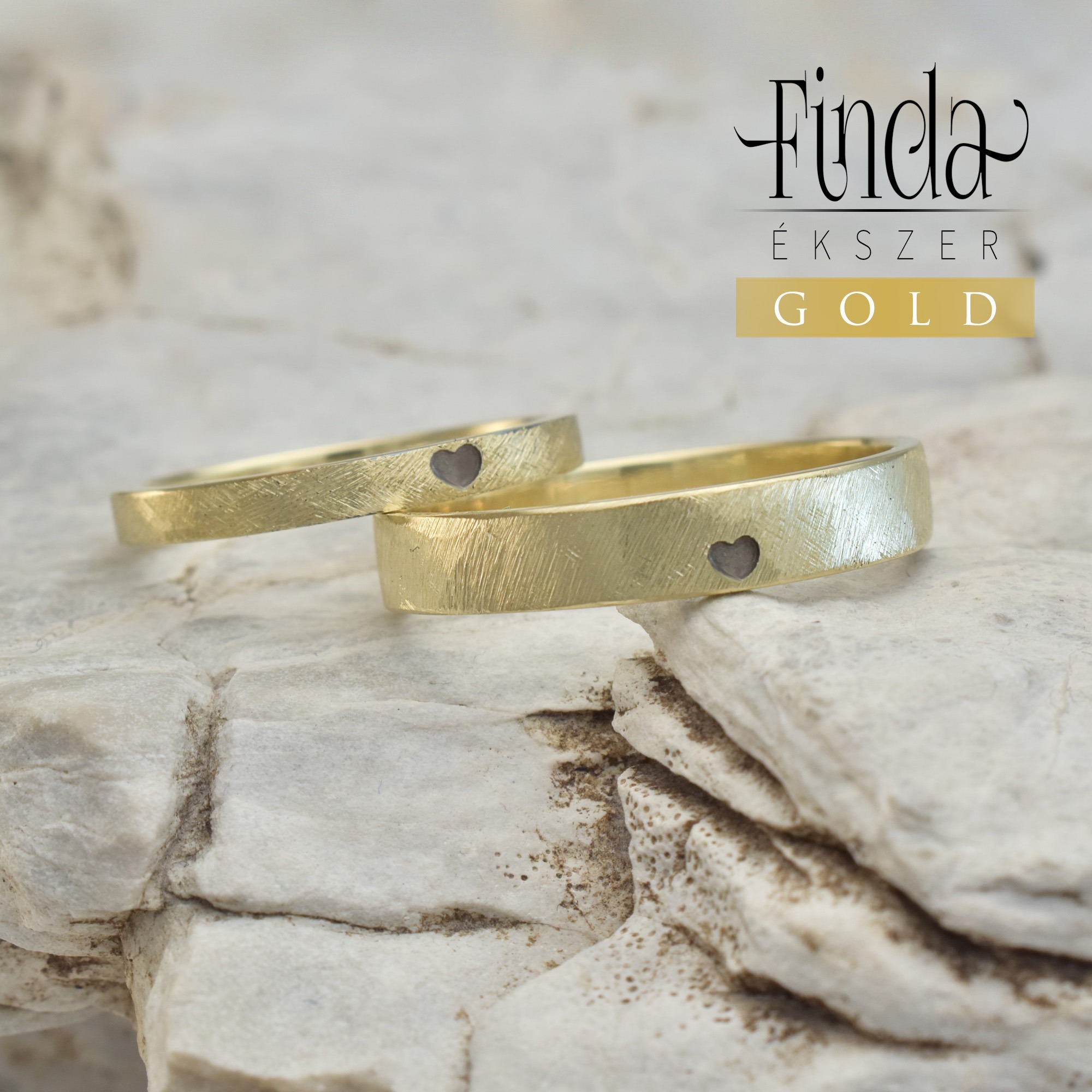 Szivem sárga arany karikagyűrű Szivem sárga arany karikagyűrű